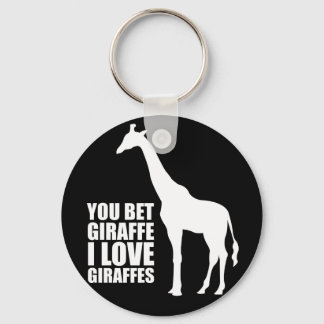 Porte-clés Tu paries Giraffe I Love Giraffes Porte - clé