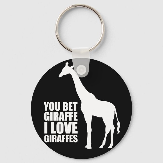 Porte-clés Tu paries Giraffe I Love Giraffes Porte - clé (Recto)