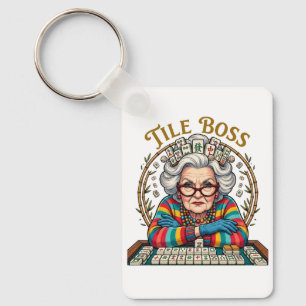 Porte-clés Tuile de mahjong Boss