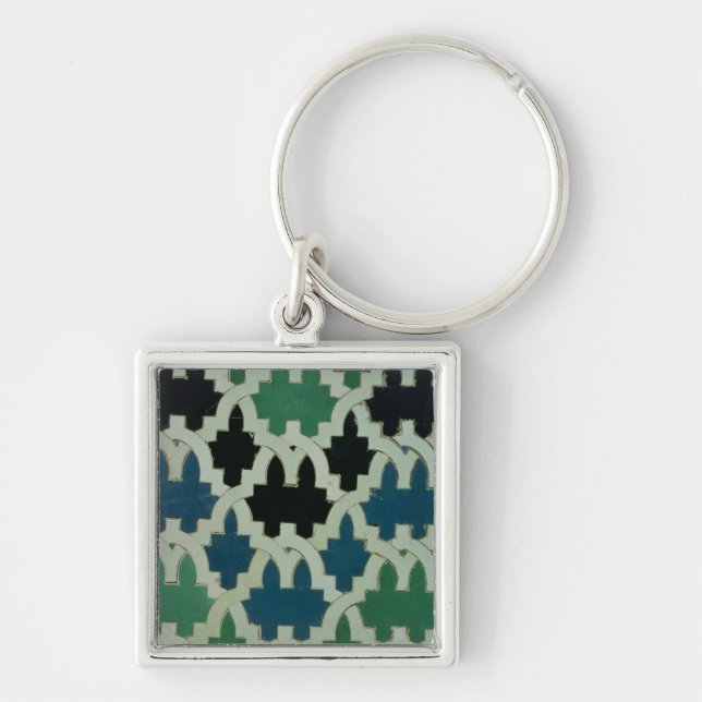 Porte-clés Tuiles d'Azulejos du trône des sultans (Devant)