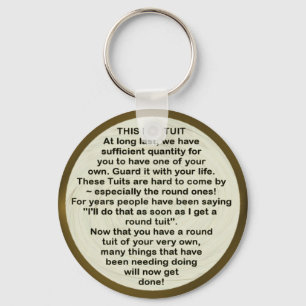 Porte-clés Tuit ronde ~ porte - clé