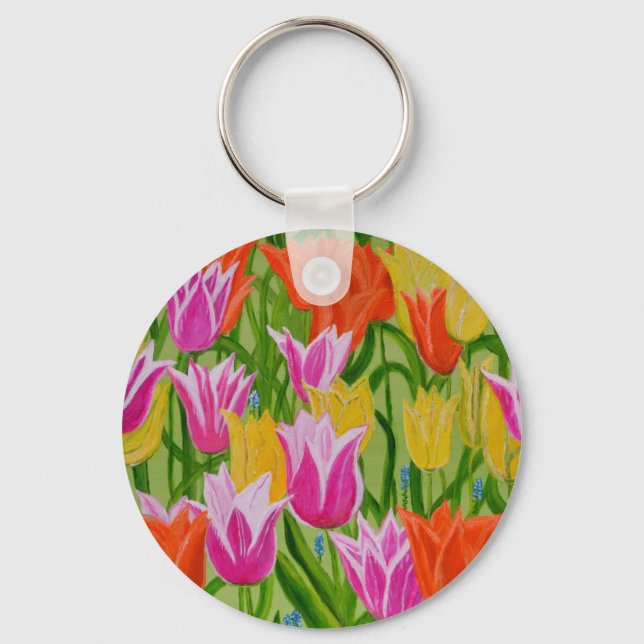 Porte-clés Tulipes (Recto)