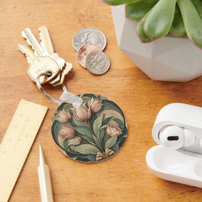 Porte-clés Tulipes Art Déco (Bureau)