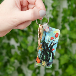 Porte-clés Tulipes dans un Vase par Paul Cezanne, Art Vintage