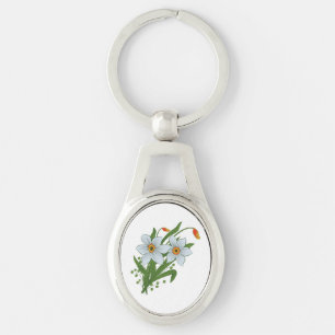 Porte-clés Tulipes et fleurs de jonquilles