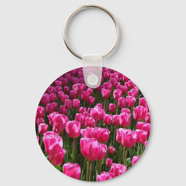 Porte-clés Tulipes roses (Recto)