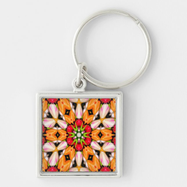 Porte-clés Tulips Bouquet Motif (Devant)