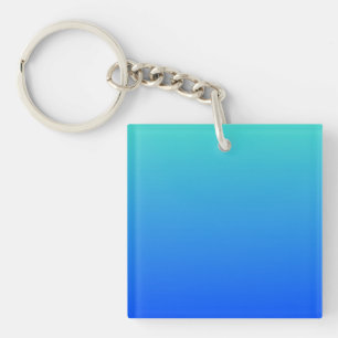 Porte-clés Turquoise Bleu Ombré