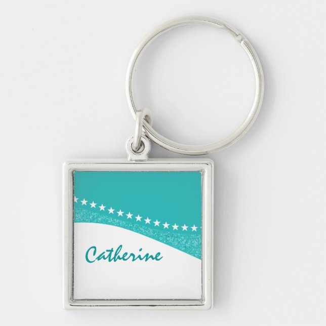 Porte-clés Turquoise Dazzling Star Curies Premium Porte - clé (Devant)