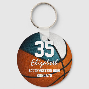 Porte-clés Turquoise équipe blanche couleurs filles garçons b