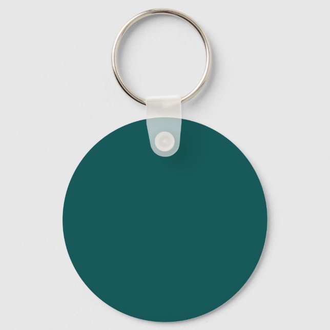 Porte-clés Turquoise foncé (couleur solide) (Recto)