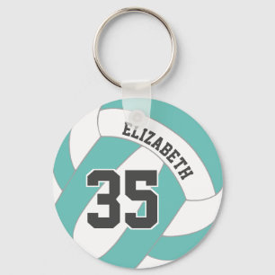 Porte-clés turquoise ou N'IMPORTE QUELLE couleur avec filles