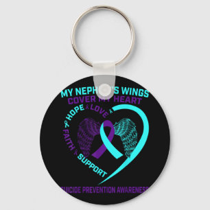 Porte-clés Turquoise Purple Prévention Suicide Sensibilisatio
