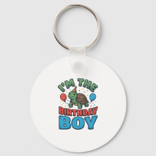 Porte-clés Turtle garçon d'anniversaire conception de chemise