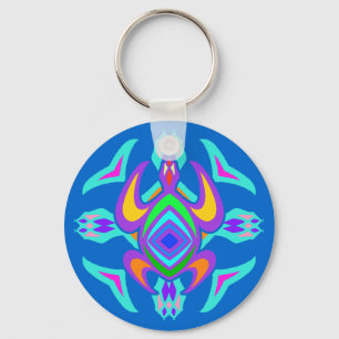 Porte-clés Turtle Symmetry Pattern Keychain