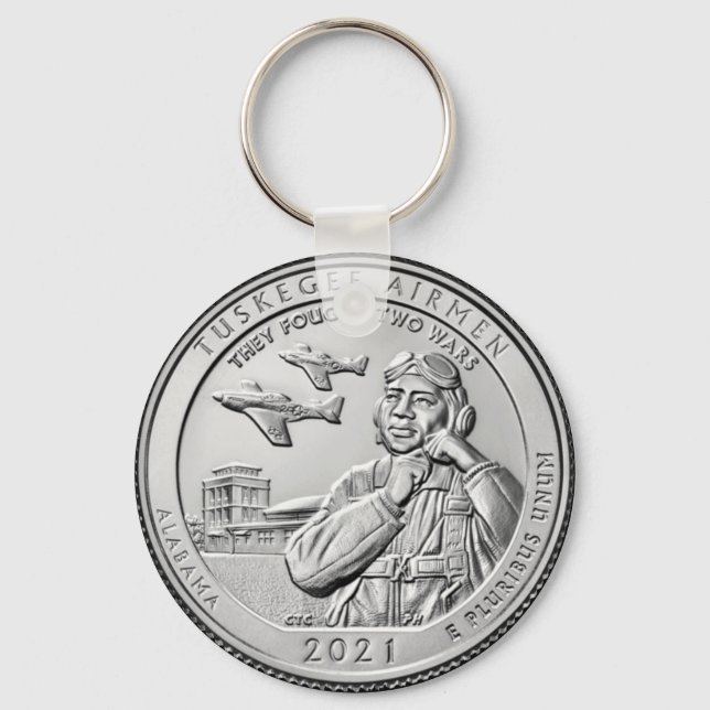 Porte-clés Tuskegee Airmen COIN (Recto)