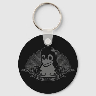 Porte-clés Tux Penguin - (Linux, Open Source, Copyleft, FSF)