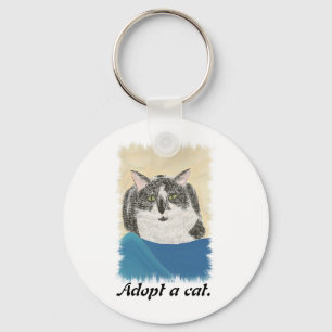 Porte-clés Tuxedo Chat Adopter un porte - clé de promotion de