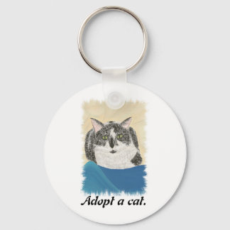 Porte-clés Tuxedo Chat Adopter un porte - clé de promotion de