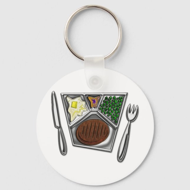 Porte-clés TV Dinner Knife et Spork (Recto)