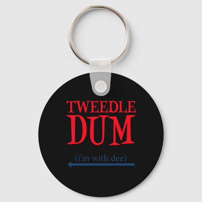 Porte-clés Tweedle Dum I'm With Dee - Lazy Couple Halloween C (Recto)