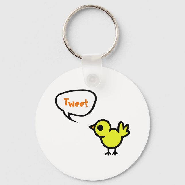 Porte-clés Tweet Porte - clé d'oiseaux (Recto)