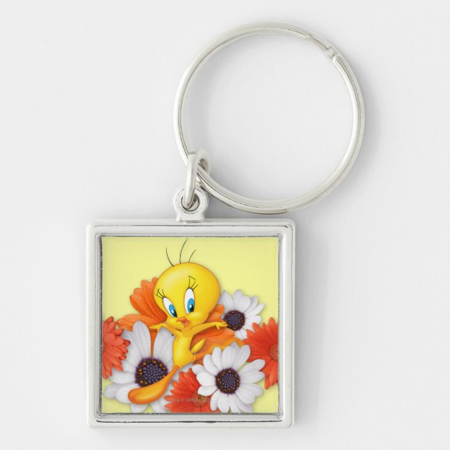Porte-clés TWEETY™ avec des marguerites (Devant)