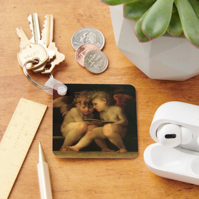 Porte-clés Two Cherubs Reading by Rosso Fiorentino, Angels (Bureau)