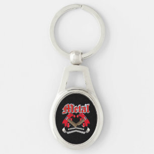 Porte-clés Two crossed guitars