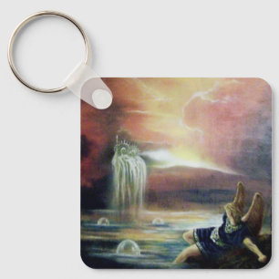 PORTE-CLÉS TWO SAINT JOHN AND FALLEN ANGEL