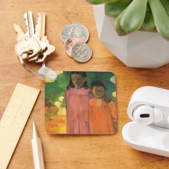 Porte-clés Two Sisters by Paul Gauguin, Vintage Fine Art (Bureau)