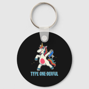 Porte-clés Type 1 Connaissance du diabète T1d Type 1