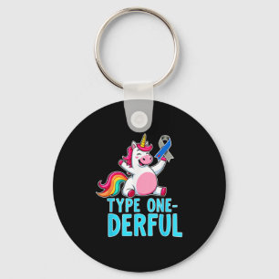 Porte-clés Type 1 Connaissance du diabète T1d Type 1