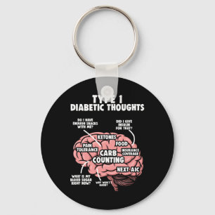 Porte-clés Type 1 Diabète Diabète Guerrier Diabète Lauréats