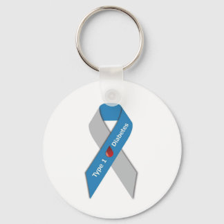 Porte-clés Type 1 Diabetes Awareness Ribbon