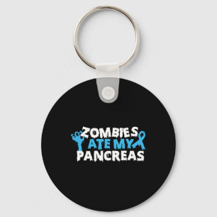 Porte-clés Type 1 Sensibilisation au diabète Zombies Mat Mes