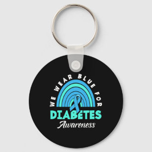 Porte-clés Type de diabète 1 T1d Nous Portons Du Bleu Pour Le