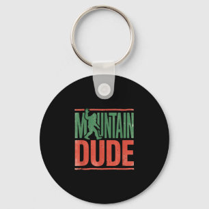 Porte-clés Type montagne bigfoot graphique rétro 
