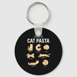 Porte-clés Types Drôles De Pâtes De Chat Mignon Kawaii Amoure