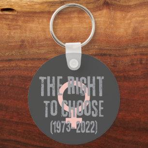 Porte-clés Typographie de la date de mort de Roe V Wade