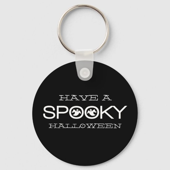 Porte-clés Typographie éffrayante Porte - clé Halloween (Recto)