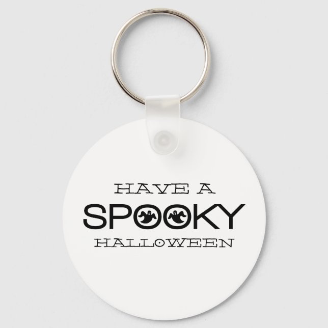Porte-clés Typographie éffrayante Porte - clé Halloween (Recto)