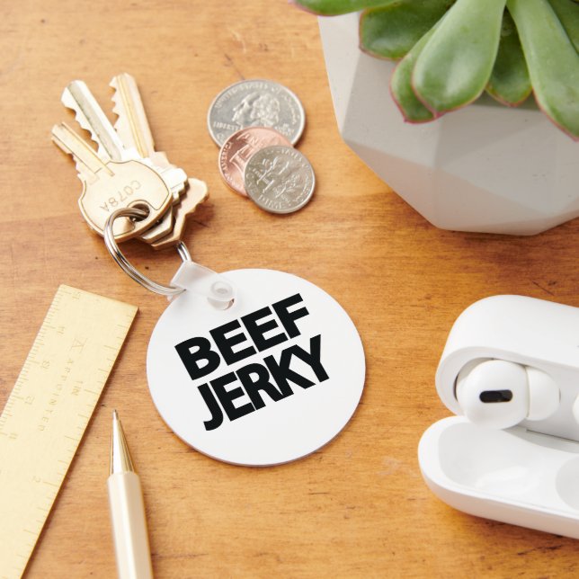 Porte-clés Typographie Gras de Beef Jerky  (Bureau)