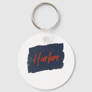 Porte-clés Typographie rouge manuscrite de Harlem