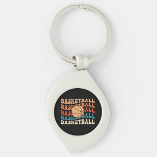 Porte-clés Typographie sportive vintage Basketball Retro Desi