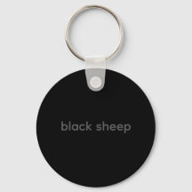 Porte-clés typographique Black Sheep