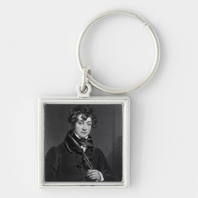 Porte-clés Tyrone Power, gravé par des sables de James, (Devant)