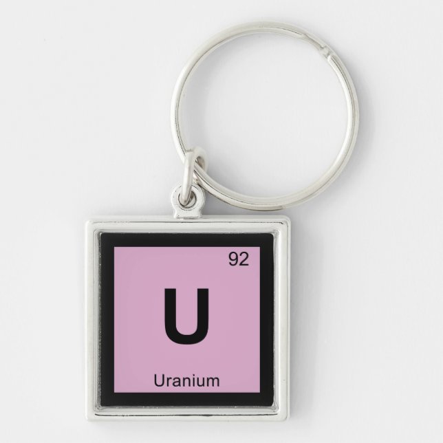 Porte-clés U - Chimie de l'uranium Symbole du tableau périodi (Devant)