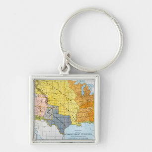 PORTE-CLÉS U.S. CARTE, 1776-1884