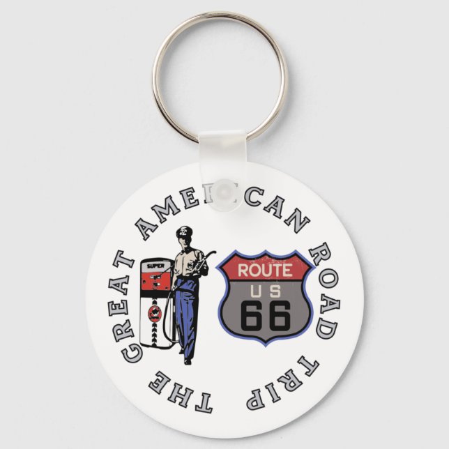 Porte-clés U.S. Route 66   Keychain (Recto)